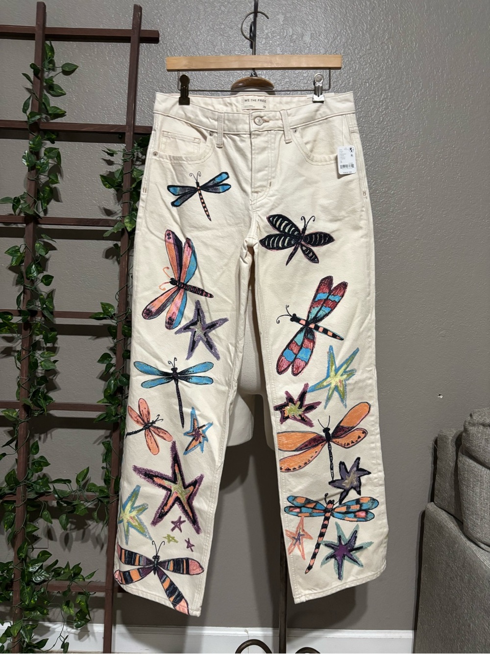 ▪️NWT Free People We The Free Tennessee Low-Rise Illusions Jeans Dragonfly 29 - Picture 8 of 15